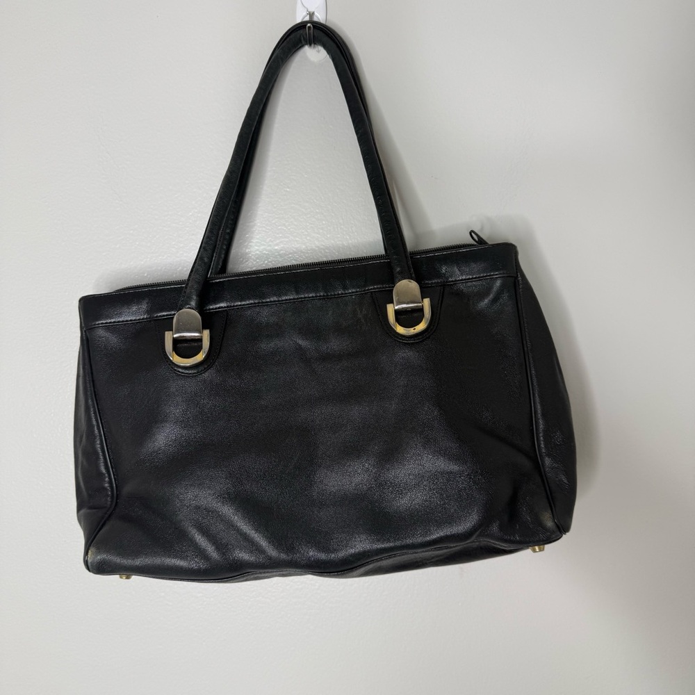 Vintage Koret Geniune Leather Black Handbag SEE DESCRIPTION